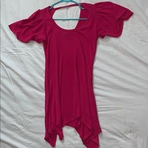 Pink maternity blouse